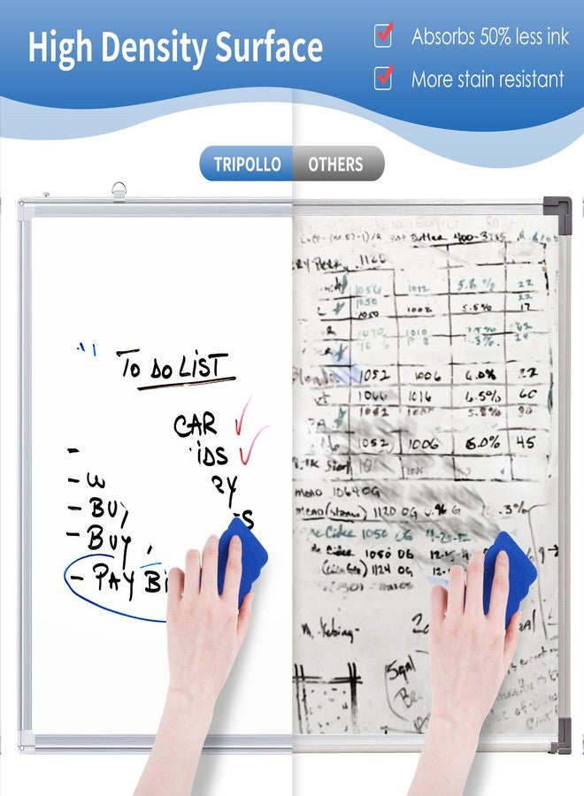 Tripollo Magnetic Whiteboard Dry Erase, 48 x 36 inch Large White Board for Wall, Foldable Aluminum Frame Hanging Whiteboards for Home Classroom Office - Image 5