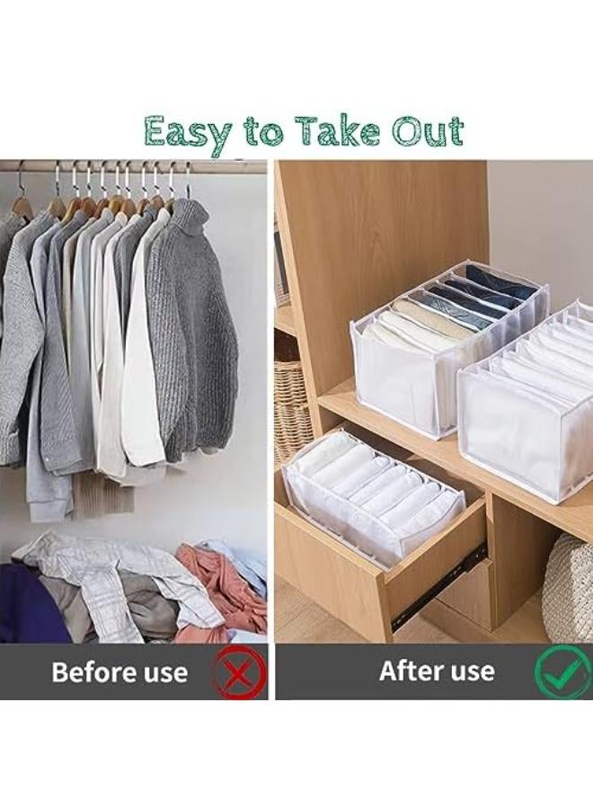 2Pcs Drawer Organizer Dividers, Collapsible Storage Bins, Underwear Storage Closet/Closet Organizer Drawer Organizer For Socks, Bras, Scarves & Tie Storage Solutions - Image 4