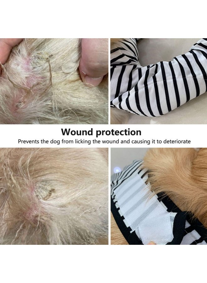 Zerodis Zerodis Dog Front Legs Recovery Sleeve,Dog Front Legs Recovery Suit After Surgery Dog Elbow Protector Cone Collar Alternative to Stop Licking Leg Wounds (L)  - Image 5