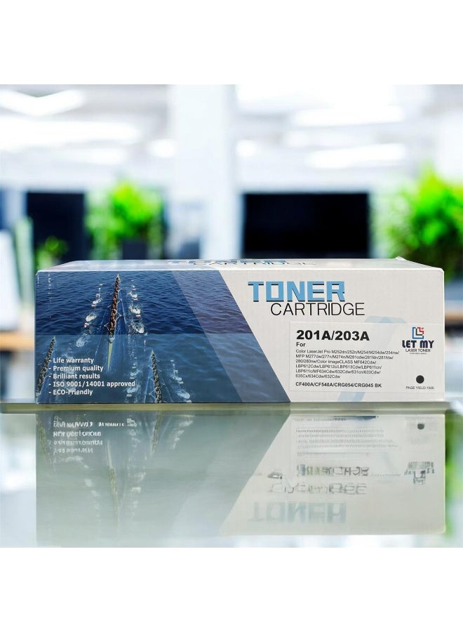 LET MY 203A/201A BLACK LASER TONER CARTRIDGE FOR M254dw M254nw MFP M280nw M281fdn M281fdw M252 M277 Series MFP M577f ImageCLASS LBP-612Cdw LBP-622Cdw LBP612Cdw LBP622Cdw MF632Cdw MF634Cdw MF642Cdw MF641CW MF643 MF644 MF645 I-SENSYS LBP-611Cn LBP-613Cdw LBP611Cn LBP613Cdw MF631Cn MF633Cdw MF635Cx Printers - Image 1