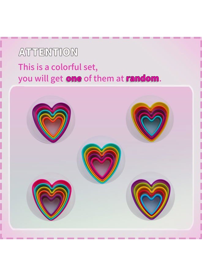 Bolonie Heart Cookie Cutter Set, 5 PCS Cookie Cutters Perfect for Baking Delightful Heart-shaped Cookies - Image 3