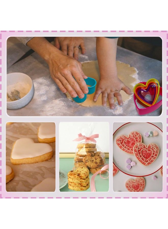 Bolonie Heart Cookie Cutter Set, 5 PCS Cookie Cutters Perfect for Baking Delightful Heart-shaped Cookies - Image 5