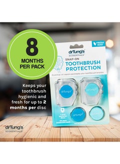 drTung's DrTung's Snap-On Toothbrush Protector, Releases Vapor from Essential Oils to Help Protect your toothbrush (2 Pack) (colors may vary)  - Image 4