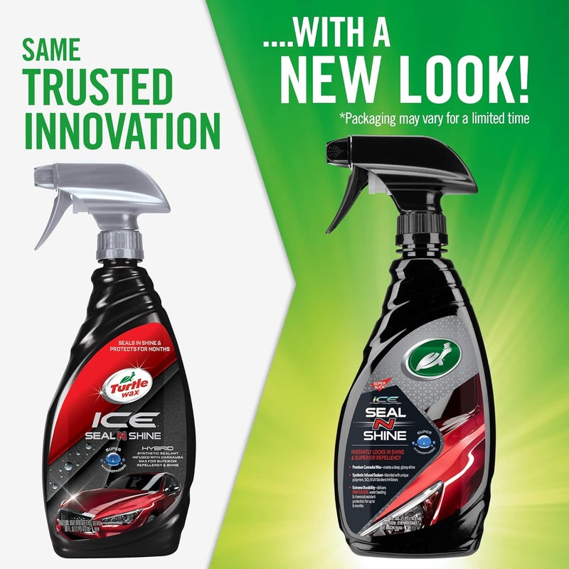 TurtleWax Turtle Wax Seal 'n' Shine Spray Car Wax Sealant, High Shine, Pack of 1, Can Use on Wet or Dry Cars with Carnauba Wax for Mirror Shine, Streak-Free, Long Lasting Protection - Image 3