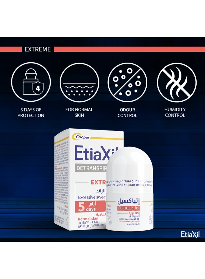 Etiaxil DETRANSPIRANT ANTIPERSPIRANT DEO UNDERARMS 5 DAYS ROLL ON 15ML - Image 4