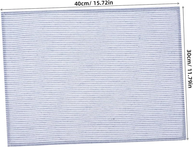 مناديل سكاندينافية من الكتان والقطن مع خطوط، وحصائر عازلة غير قابلة للانزلاق لمائدة العائلة - Image 2