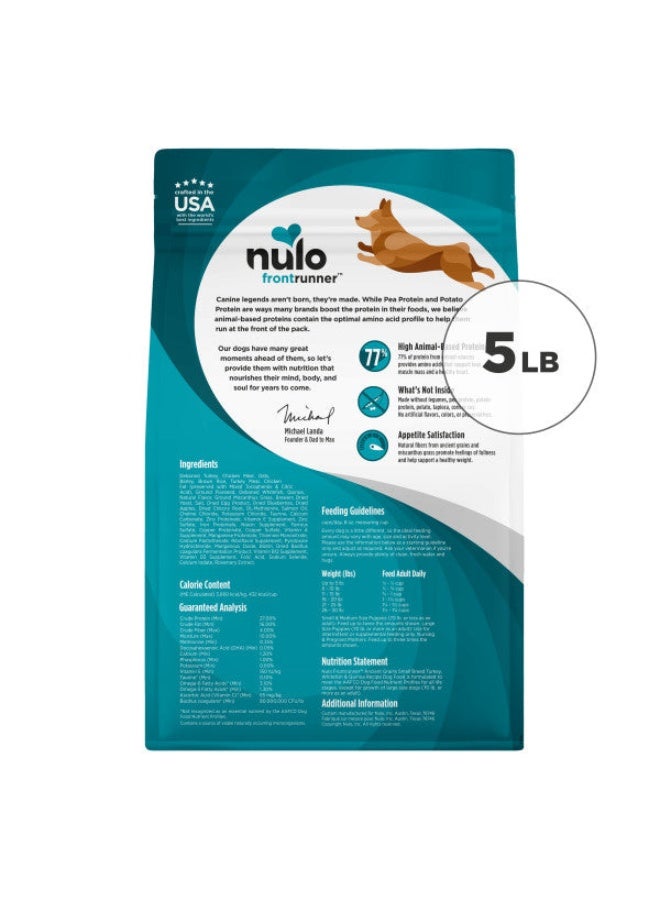 Nulo Frontrunner Small Breed Premium Turkey, Whitefish & Quinoa with Patented BC30 Probiotics Dry Dog Food 2.27kg - Image 2