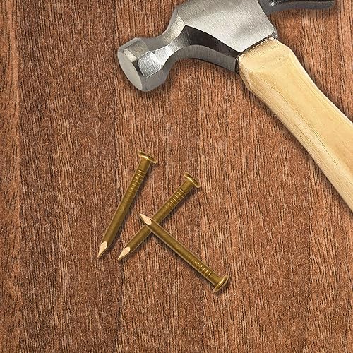Hardware Philosophy Pure Brass Nails, 0.8 Inch, Bag of 100 - Architectural, Interior Design, Doors, Furniture Cabinet Customization Hardware - Image 4