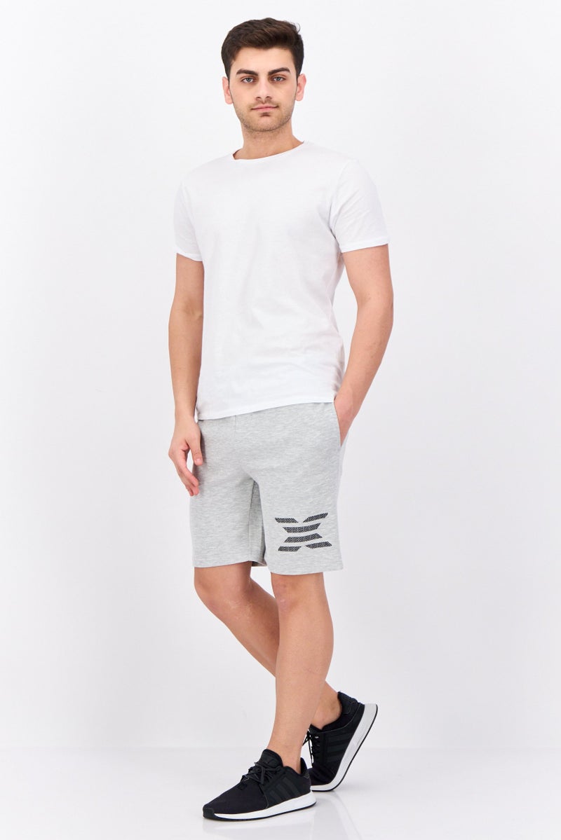 RBX Men Sportswear Fit Drawstring Outdoor Shorts, Grey  - Image 4