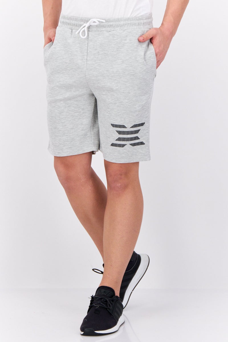 RBX Men Sportswear Fit Drawstring Outdoor Shorts, Grey  - Image 1
