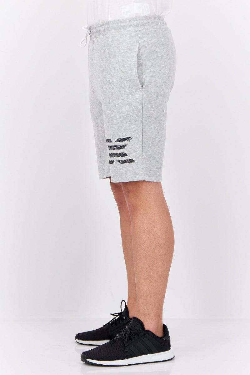 RBX شورتات رياضية للرجال مع حبل سحب، خارجي، رمادي - Image 2