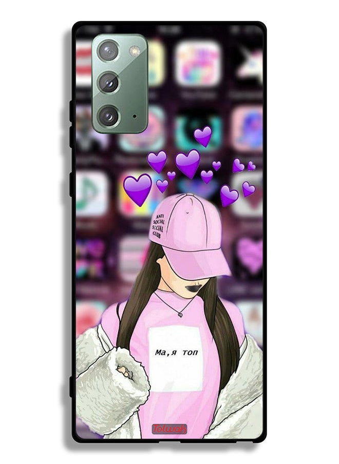 Tolwak - Samsung Galaxy Note 20 5G Protective Case Cover Anti Social Club - Image 1