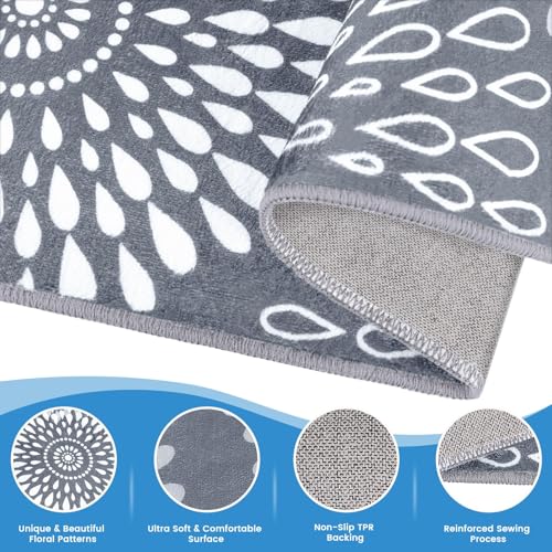 StepRite Runner Rug 2 x 6 ft, Washable Rugs, Hallway Runner Rugs, Kitchen Runner Rug Non Slip, Soft Runner with Rubber Backing for Kitchen, Hallway, Laundry, Bedroom, Living Room - Image 3