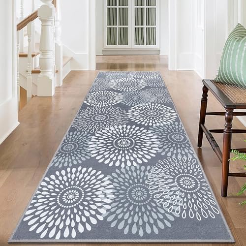 StepRite Runner Rug 2 x 6 ft, Washable Rugs, Hallway Runner Rugs, Kitchen Runner Rug Non Slip, Soft Runner with Rubber Backing for Kitchen, Hallway, Laundry, Bedroom, Living Room - Image 1