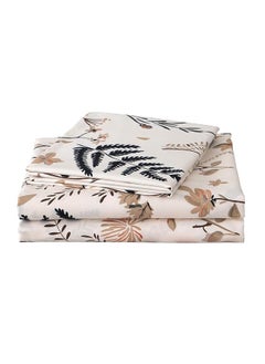 erorex Floral Printed Sheet Set King Soft Microfiber Botanical Bed Sheets 15 Inch Extra Deep Pocket 4 Pieces  - Image 1