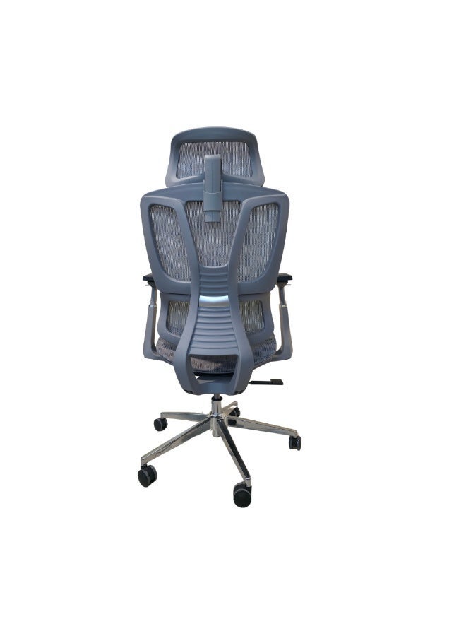 FURALUX Ergonomic Mesh Office Chair with Adjustable Headrest, 4D Armrests, Lumbar Support, Reclining Backrest (2 Lock Positions), Breathable Mesh Seat & Back, Wide Seat, Height Adjustable Executive Desk Chair - Image 3