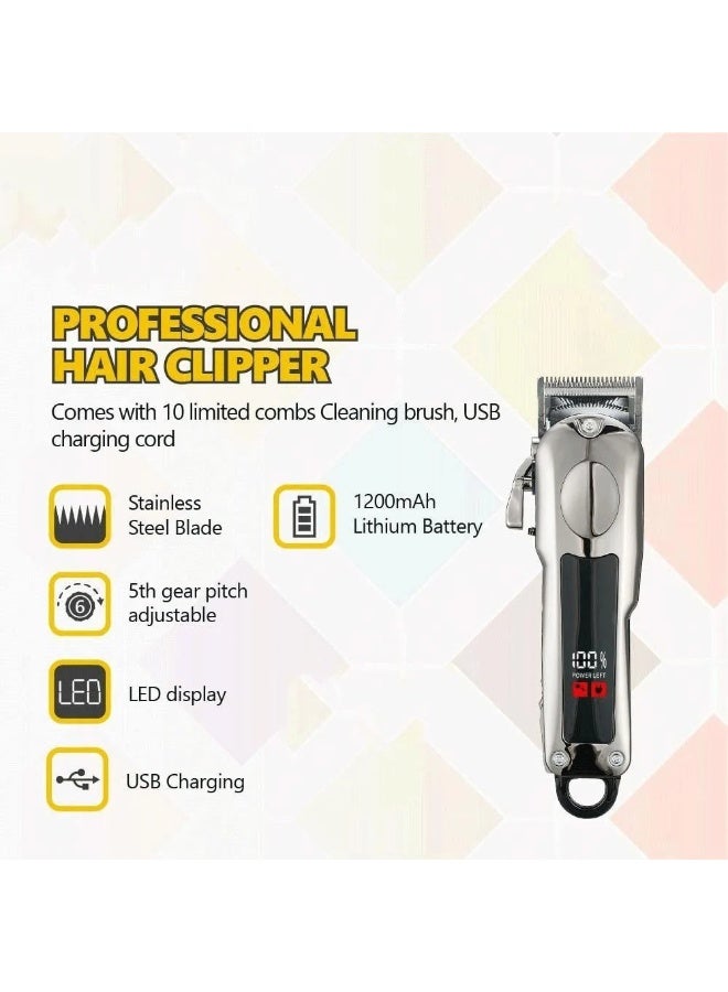 دينكس ماكينة قص الشعر DENX مع بطارية بسعة 1200 مللي أمبير قابلة لإعادة الشحن عبر منفذ USB - Image 5