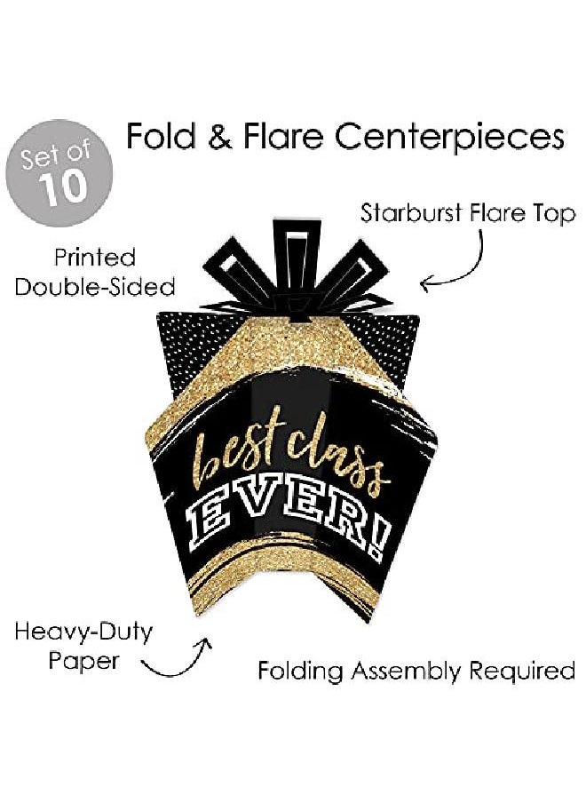 Big Dot of Happiness Reunited Table Decorations School Class Reunion Party Fold And Flare Centerpieces 10 Count  - Image 3
