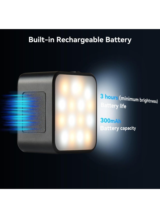 Arabest 3 LED Light for DJI Osmo Pocket 3, Rechargeable Mini LED Video Fill Light, 3 Color Modes/Brightness Adjustable Magnetic Selfie Light for Pocket 3 Selfie Vlog Recording, Makeup, TikTok - Image 5