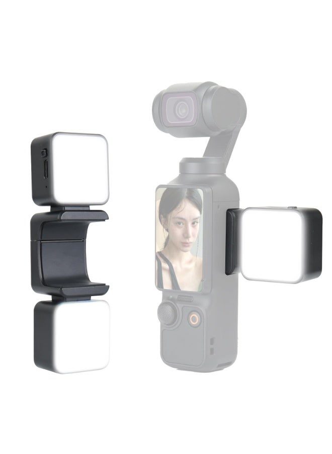 Arabest 3 LED Light for DJI Osmo Pocket 3, Rechargeable Mini LED Video Fill Light, 3 Color Modes/Brightness Adjustable Magnetic Selfie Light for Pocket 3 Selfie Vlog Recording, Makeup, TikTok - Image 1