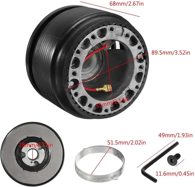 Wivplex Quick Release Steering Wheel Hub Adapter for Mitsubishi - Image 2