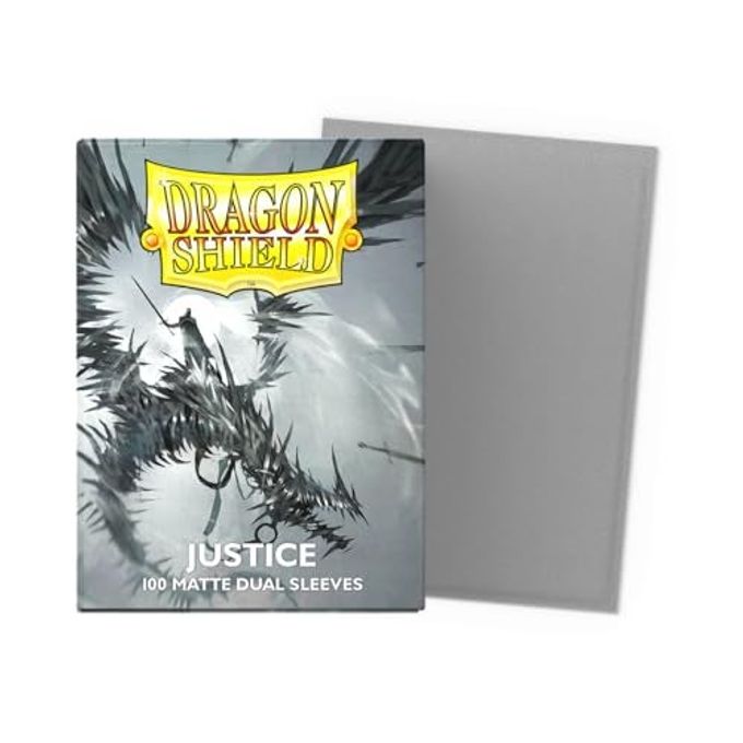 dragon shield | Matte Dual Standard Size Card Sleeves | 100 CT Smooth & Tough Premium TCG Sleeves Compatible with Pokemon, Flesh & Blood, One Piece & Magic The Gathering | Justice - Image 5