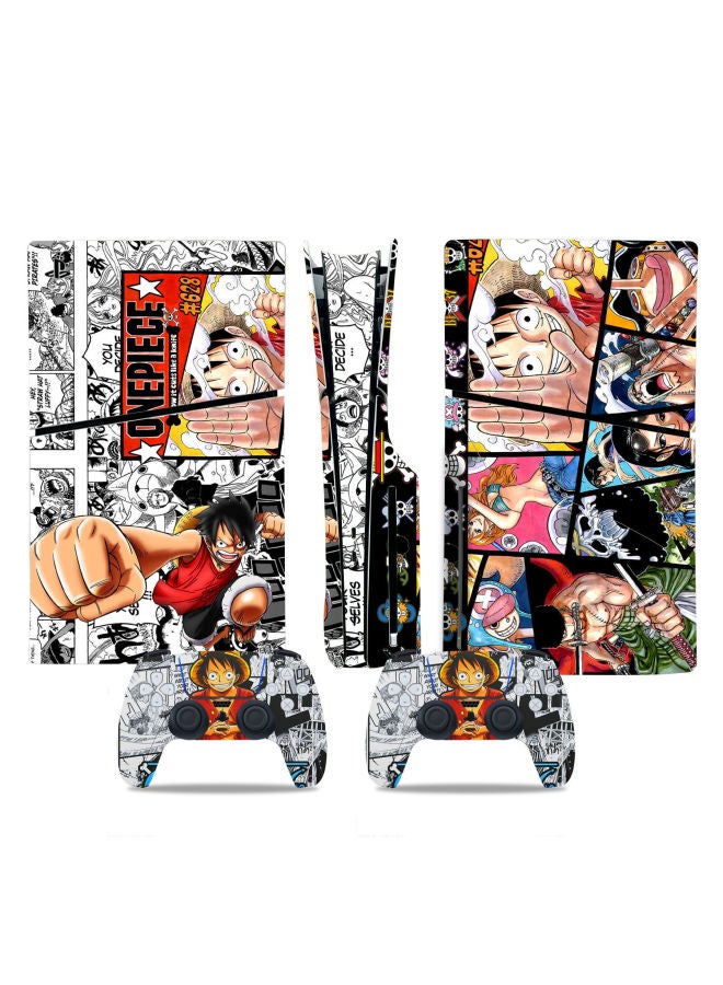 PS5slim CD-ROM Version Of The Sticker Slim Digital Version Of The Film One Piece Of Fire Shadow Animation A Variety Of Generation-Color:pinkish P5SDisc-0418 - Image 2