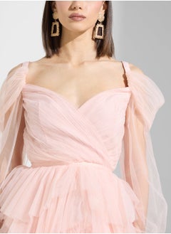 True Decadence Surplice Neck Sequin Dress  - Image 4