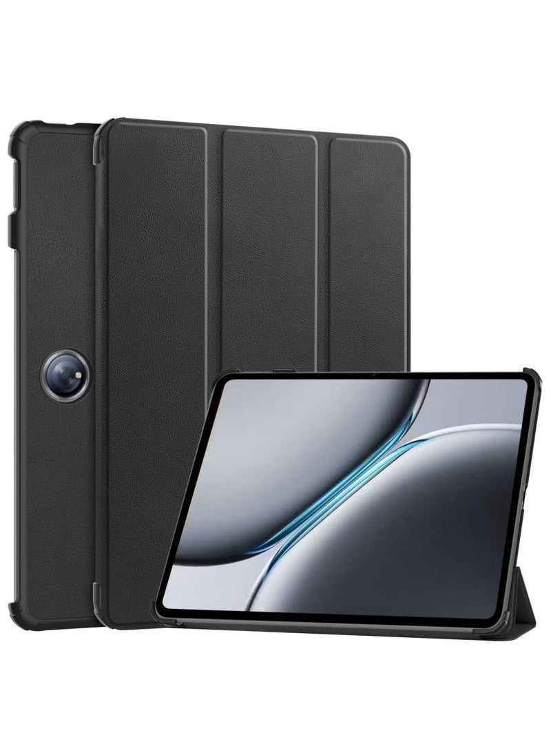 Generic - Case for OnePlus Pad 2 / OnePlus Pad Pro 12.1 Inch Released 2024 Folio Slim Smart Cover Lightweight Hard Shell Protective Case with Multi-Angle Stand (Black) - Image 1