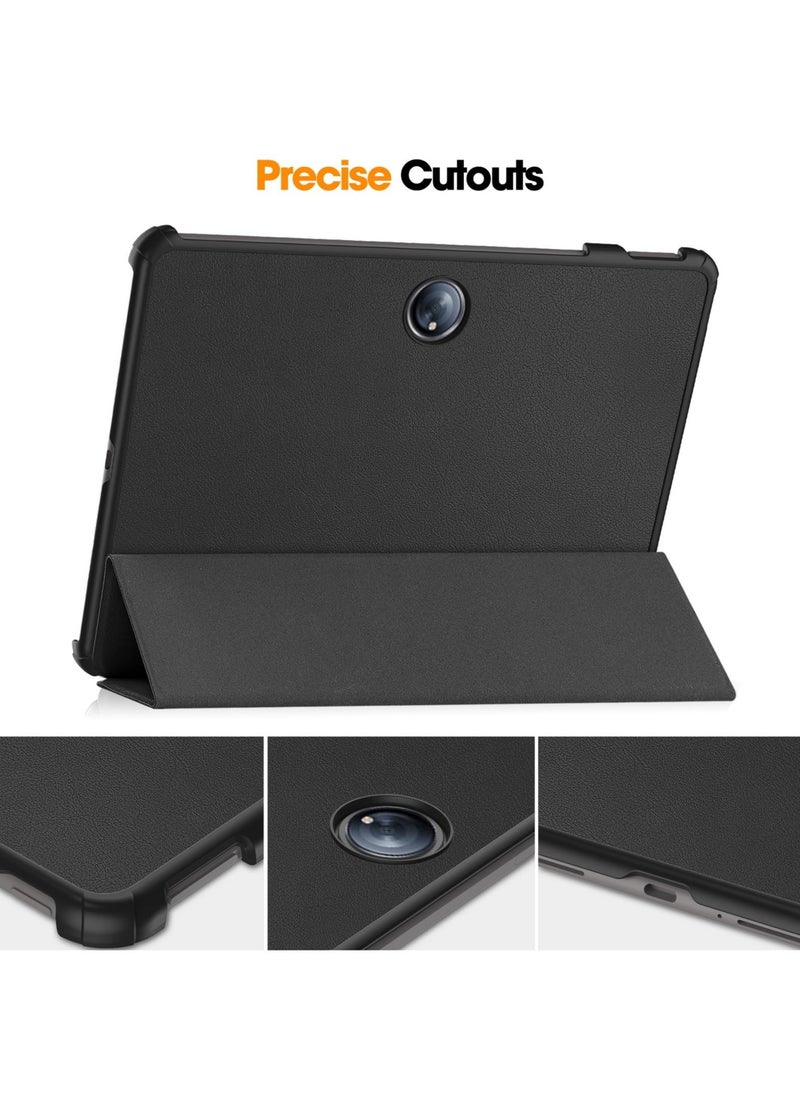 Generic - Case for OnePlus Pad 2 / OnePlus Pad Pro 12.1 Inch Released 2024 Folio Slim Smart Cover Lightweight Hard Shell Protective Case with Multi-Angle Stand (Black) - Image 1