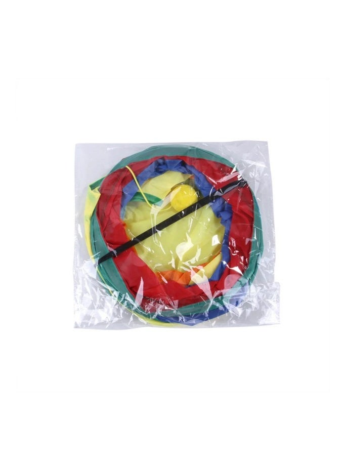 Rainbow splicing cat tunnel toy foldable breathable cat passage and lob breathable hole pet self-adhesive anti-boring roller tunnel (straight-through type 115 cm) - Image 4