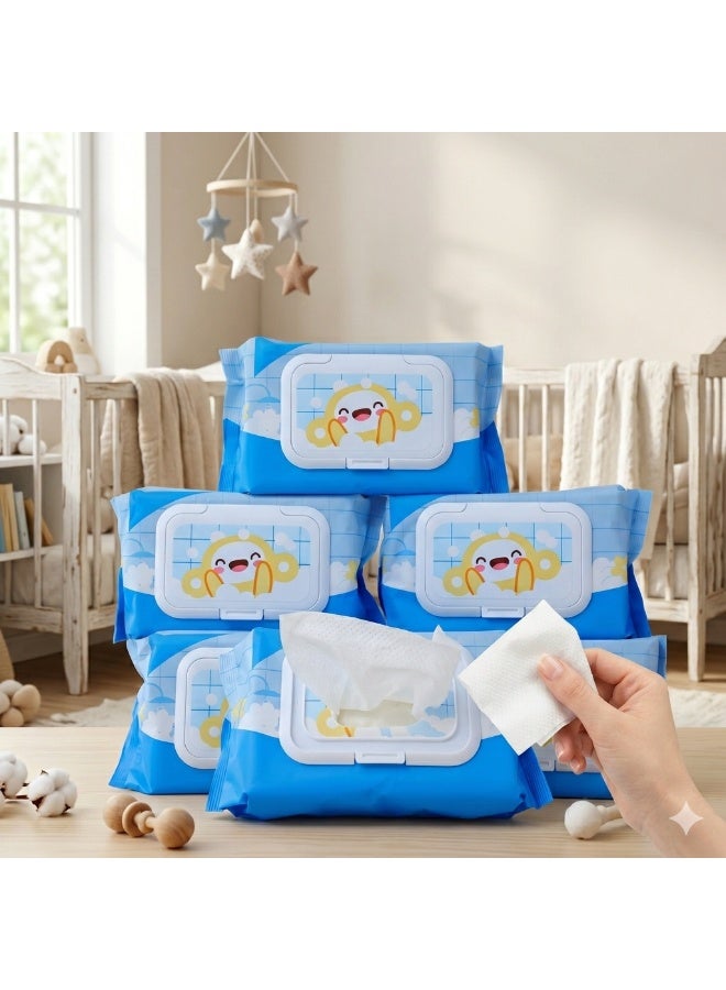 CAYCH 99.9% Plant-Based Flushable Wipes 60 x 6 - 360 Sheets, Biodegradable and Septic-Safe Toilet Tissue Wipes Eco Friendly, Alcohol Free, Gentle for Adults and Kids - Image 1