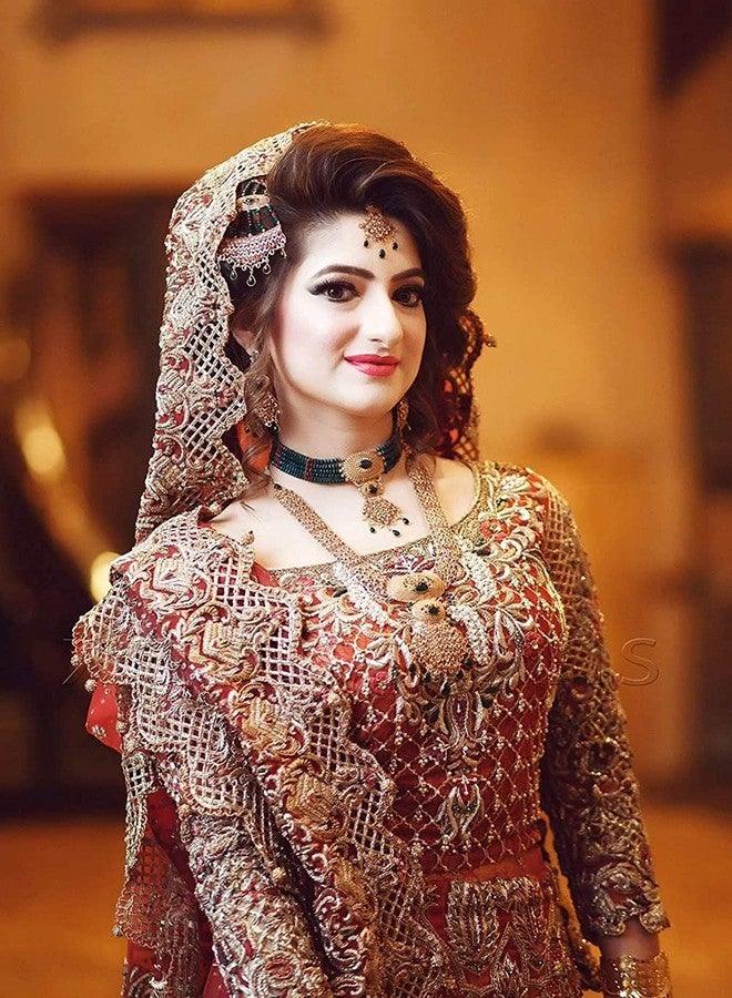 Akki Wold Beautiful Bridal Poster for Beauty Parlor Salon Shop Women (Multicolor, Size - 30 Cm X 45 Cm) - Image 1