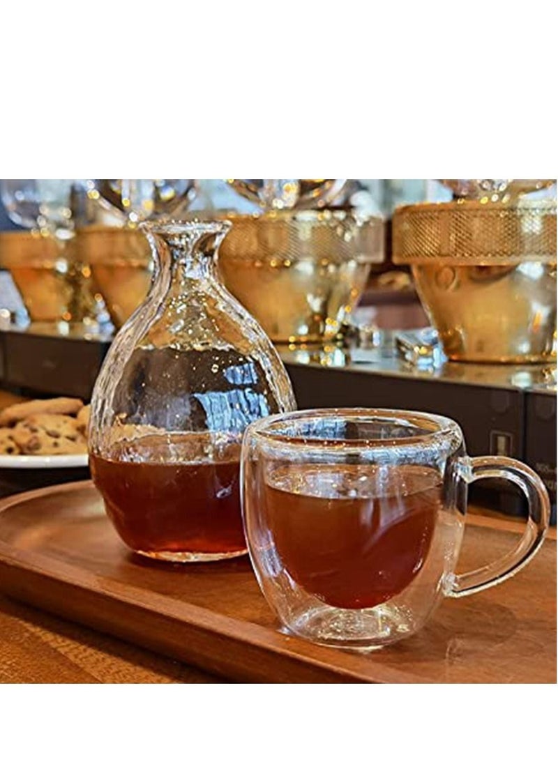 Cool Baby - Espresso Cup Small Coffee 80ml Set of 2 - Double Insulated Glass with Handle, Everyday Coffee Mug, Perfect for Espresso and Coffee Makers - Image 1