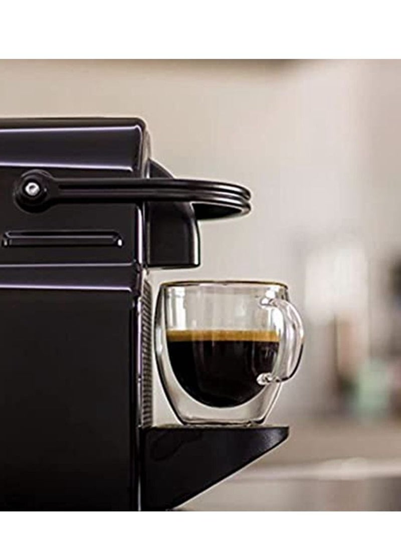 Cool Baby - Espresso Cup Small Coffee 80ml Set of 2 - Double Insulated Glass with Handle, Everyday Coffee Mug, Perfect for Espresso and Coffee Makers - Image 1