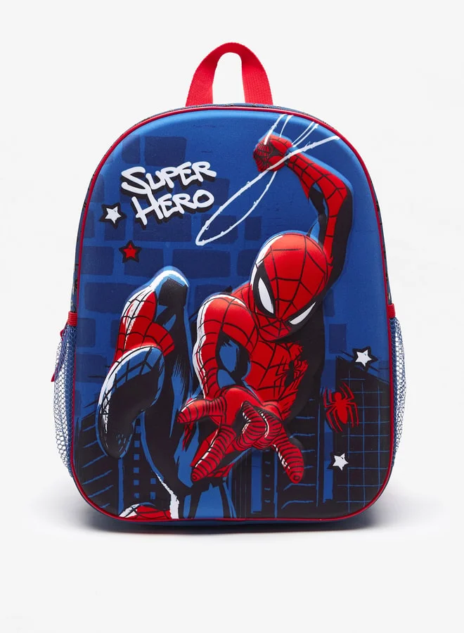 MARVEL Spider-Man Print Backpack with Adjustable Shoulder Straps - 33x26x13 cms