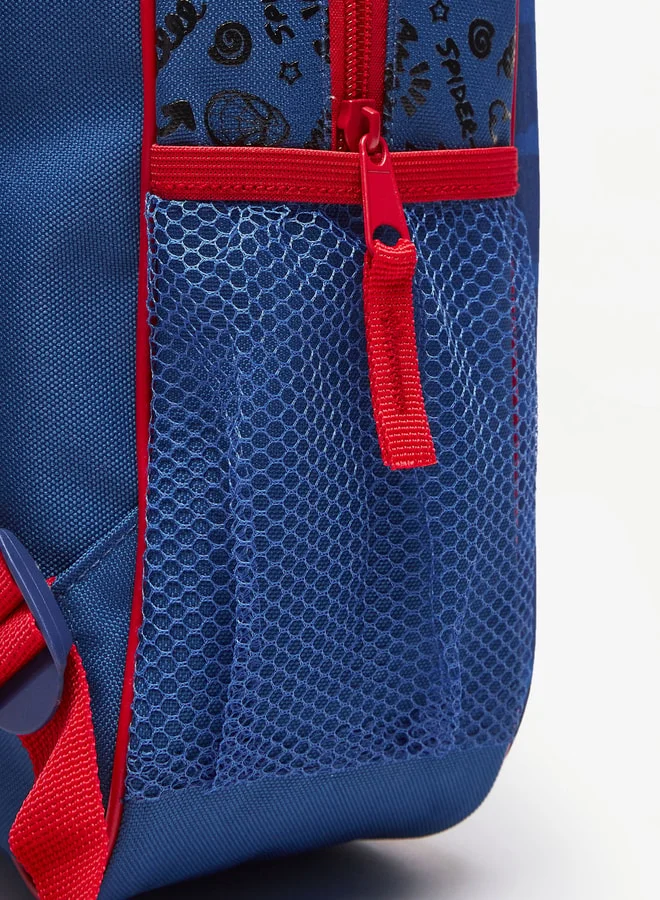 MARVEL Spider-Man Print Backpack with Adjustable Shoulder Straps - 33x26x13 cms