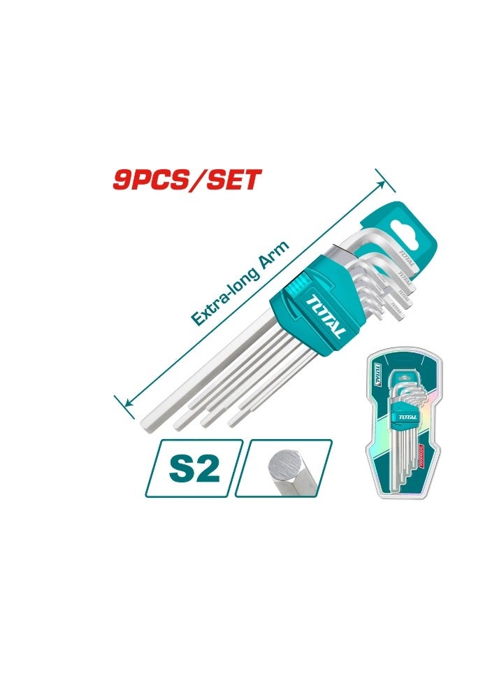 توتال إجمالي THT106192 مفتاح سداسي 1.5-10 مم 9 قطع