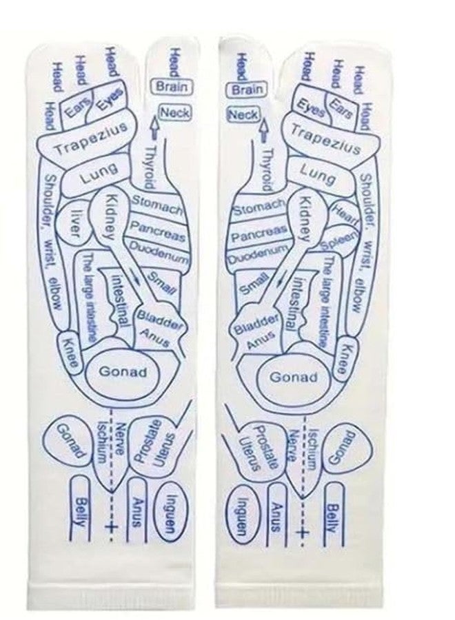 Whimsical Acupressure Foot Map Socks - Reflexology Massage Socks for Pain Relief, Relaxation & Energy Balance - Image 2