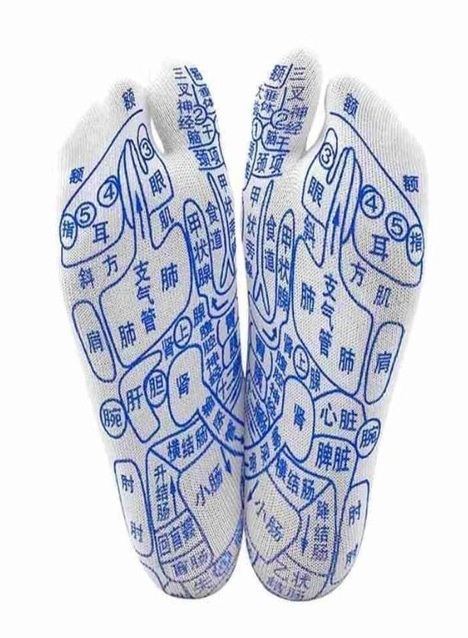 Whimsical Acupressure Foot Map Socks - Reflexology Massage Socks for Pain Relief, Relaxation & Energy Balance - Image 1