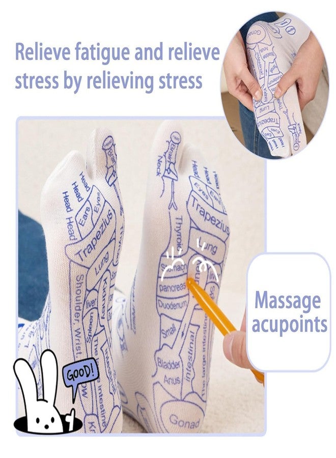 Whimsical Acupressure Foot Map Socks - Reflexology Massage Socks for Pain Relief, Relaxation & Energy Balance - Image 3