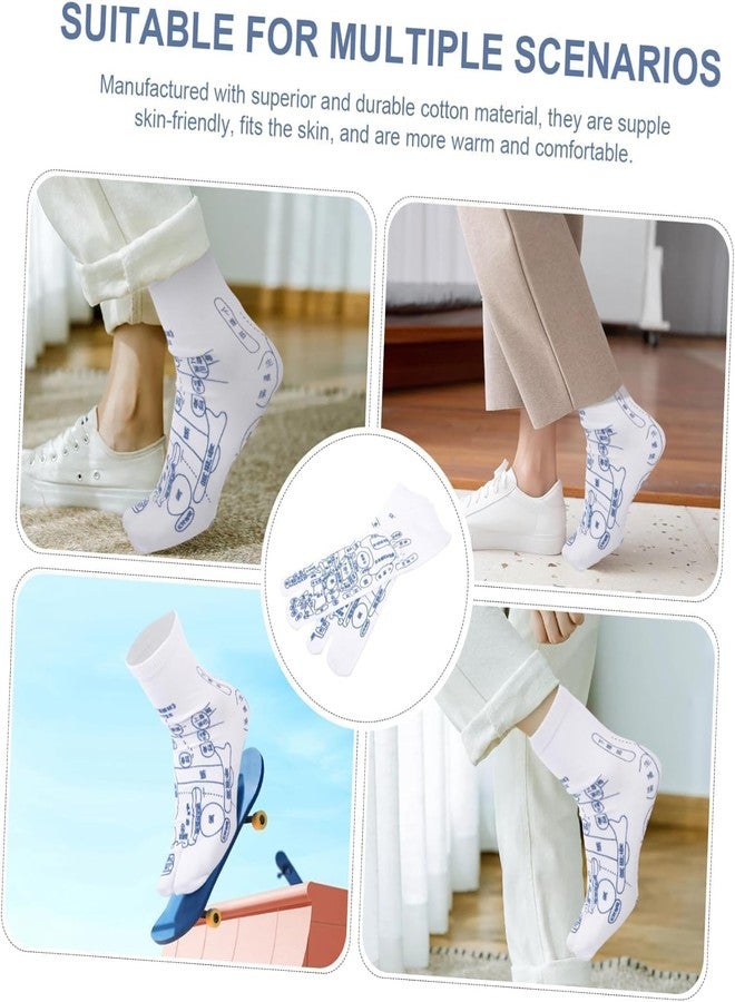 Whimsical Acupressure Foot Map Socks - Reflexology Massage Socks for Pain Relief, Relaxation & Energy Balance - Image 5