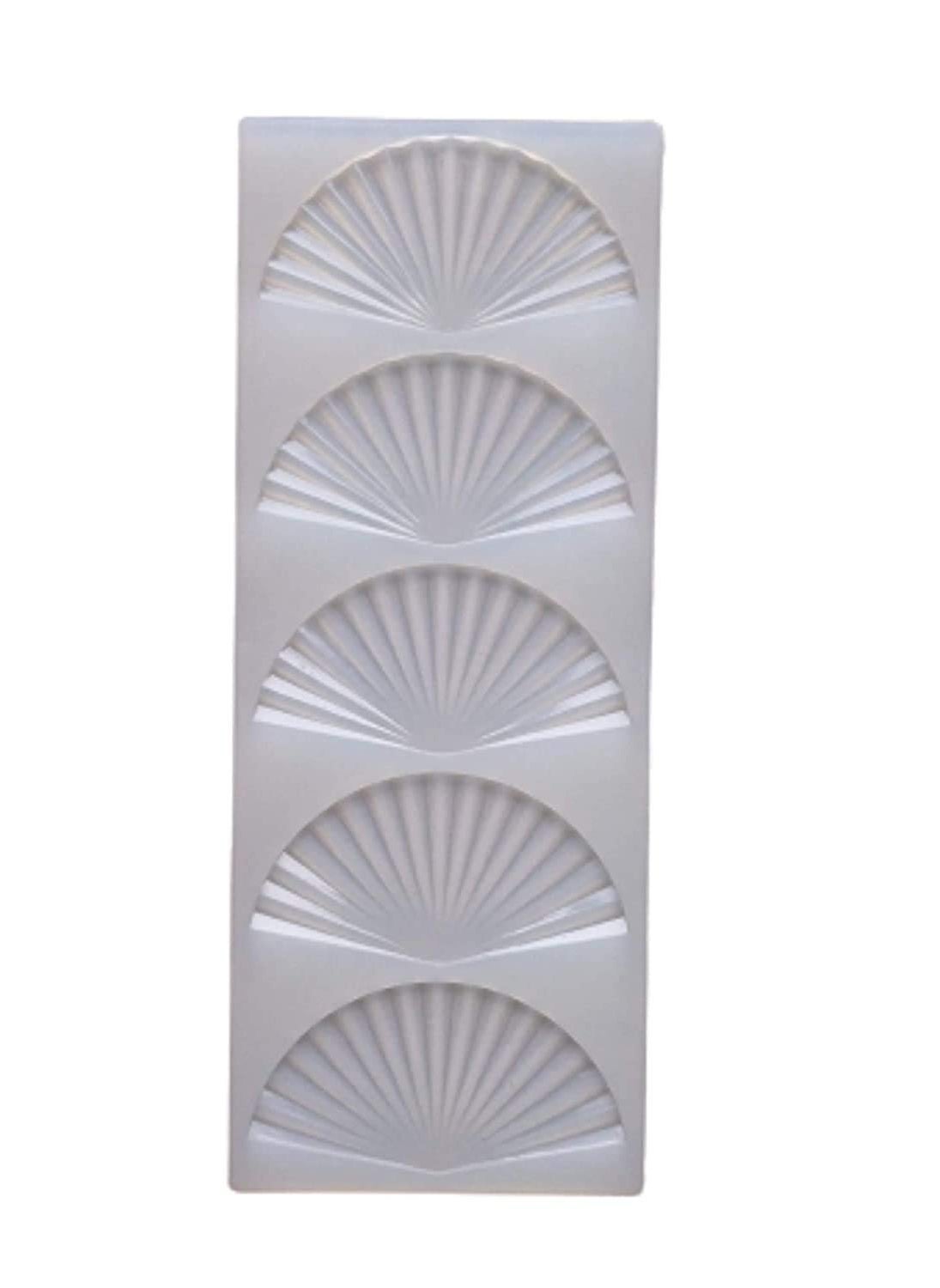 BAKING SET Baking Set Silicone MoldMould for Cake and Chocolate Fan Shape Chocolate GARNISHING  - Image 1