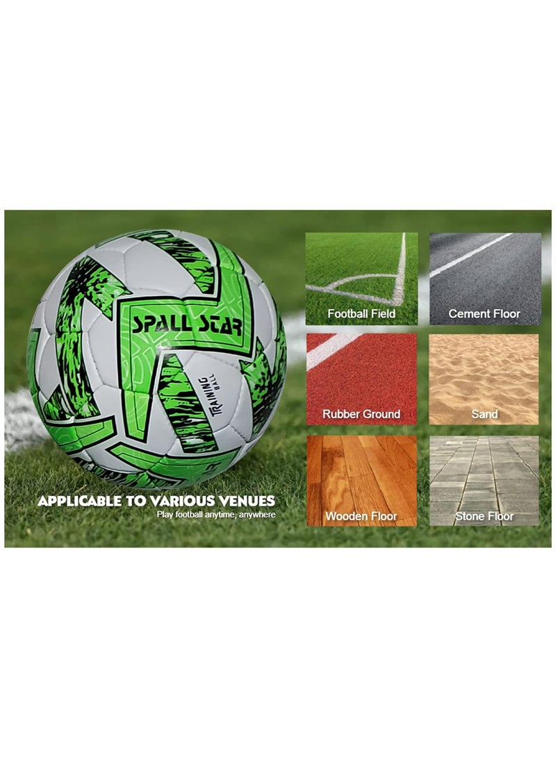 سبال كرة القدم كرة القدم لمباريات كأس العالم، أفضل كرة مقاومة للماء للاستخدام في الأماكن المغلقة/الخارجية للتدريب الاحترافي ومطابقة الرجال والنساء للشباب والكبار - Image 3