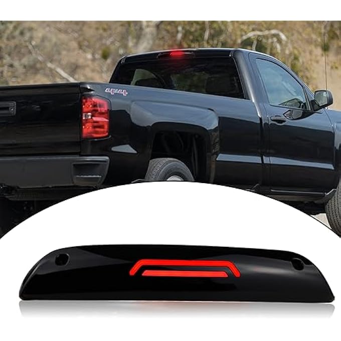 KEEGTBOX High Mount Stop Light Led Third Brake Light Assemblies Compatible With Chevy Silverado Gmc Sierra 1500 2500Hd 3500Hd Trucks 20142018 Rear Led Brake Lamp Bar Taillight 1418 - Image 1