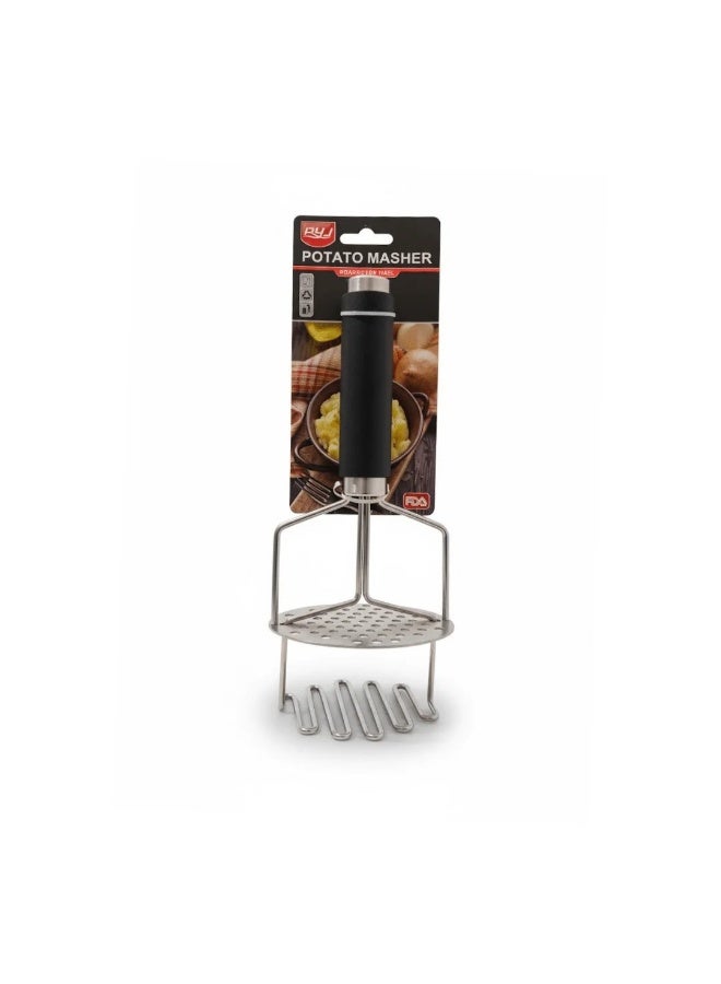 Premium Stainleass Steel Potato Masher with Ergonomic Handle – Ideal for Potatoes and Vegetables - Image 1