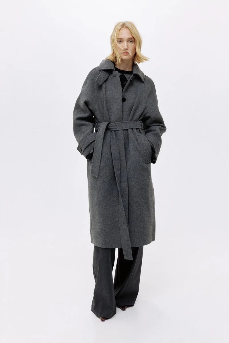 H&M Tie-belt coat