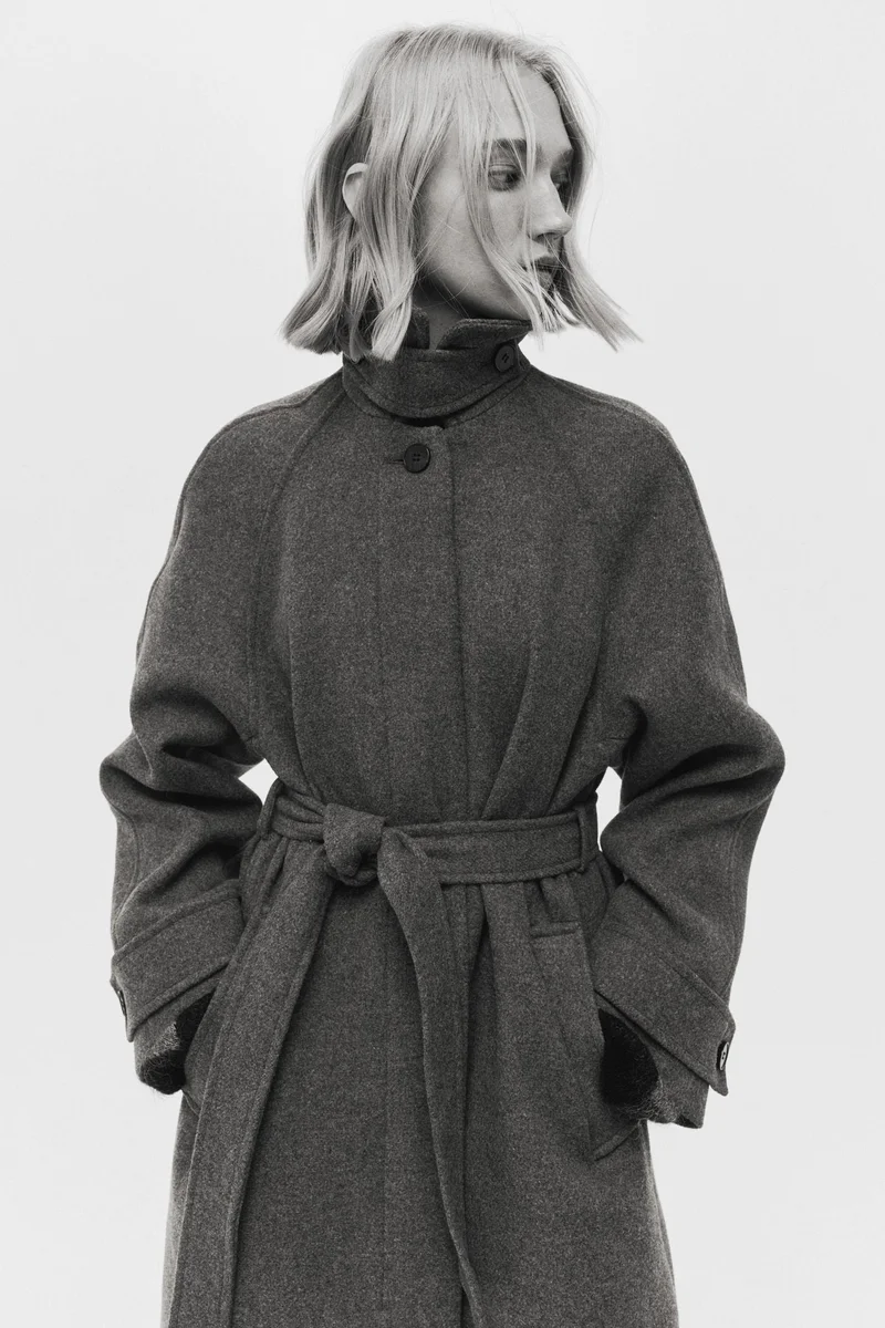 H&M Tie-belt coat