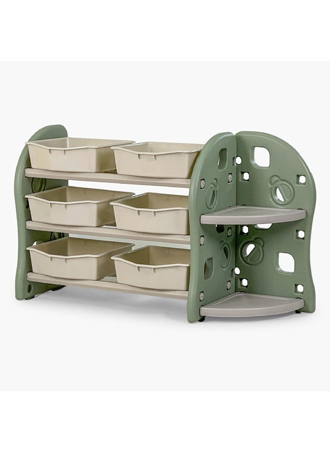 Home Box Toys Organizer Home Box Iris Kinder 3-Tier Toy Organiser Bookcase with 6 Boxes 116 x 66 x 34 cm  - Image 2