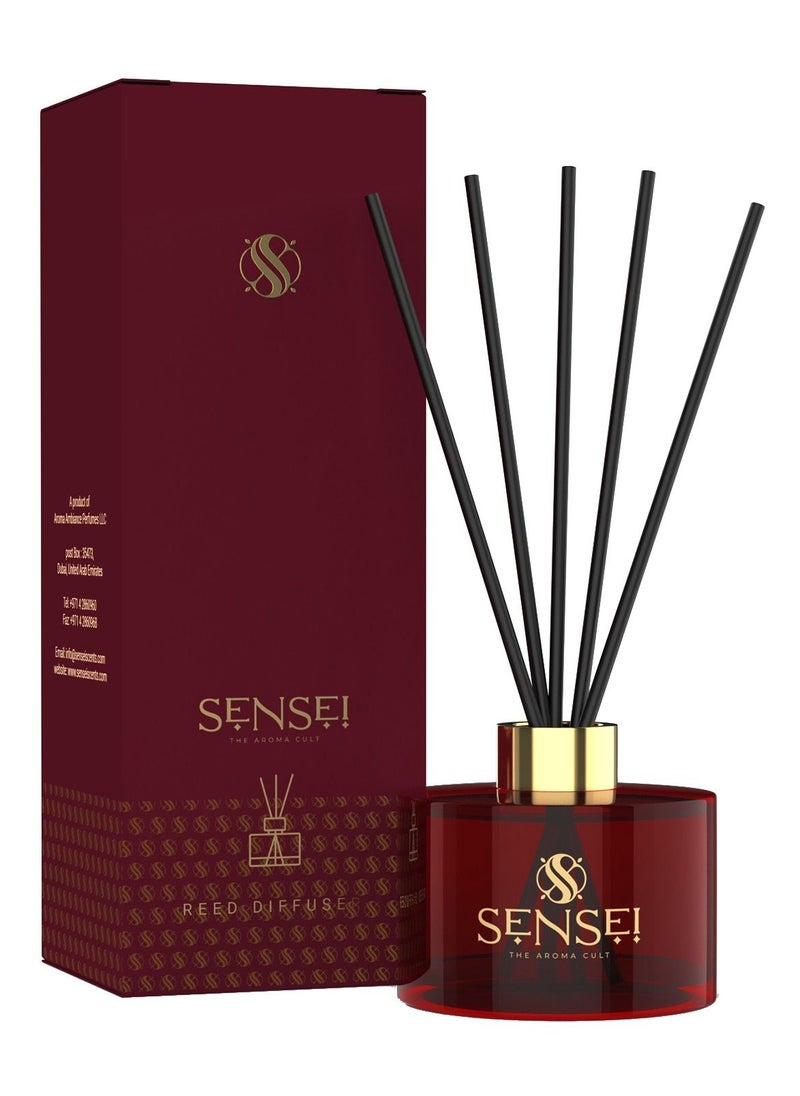 SENSEI - Red Fort Reed Diffusers for Home Fragrance, Reed Diffuser for Bathroom, Oil Diffuser Sticks, Reed Diffuser with Sticks, Reed Diffuser Oil Scented Sticks - Image 1